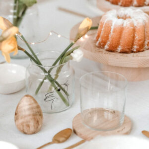 Vase aus Glas - Hase – Bild 2
