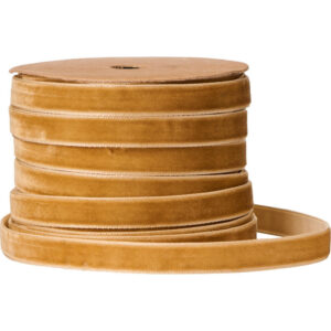 Veloursband auf Spule - 10 mtr - Farbe Clay