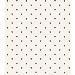 Geschenkpapier braune Herzen - 5 m.