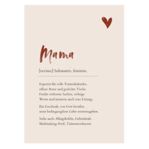 Postkarte "Mama"